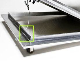 Люк под покраску Ультра, В стену, 2 створки, съёмная перегородка Люк под покраску Ультра, В стену, 2 створки, съёмная перегородка