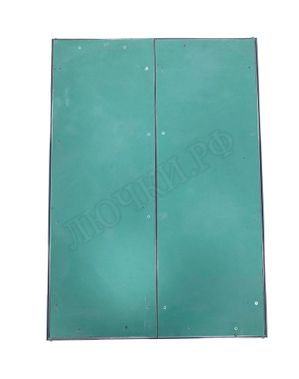 Люк под покраску Хаммер Гиппократ для установки в потолок, 2 створки, съёмная перегородка 1050*700 Люк под покраску Хаммер Гиппократ для установки в потолок, 2 створки, съёмная перегородка 1050*700