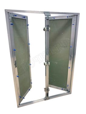 Люк под покраску Хаммер Гиппократ для установки в потолок, 2 створки, съёмная перегородка 1050*700 Люк под покраску Хаммер Гиппократ для установки в потолок, 2 створки, съёмная перегородка 1050*700