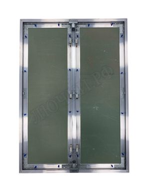 Люк под покраску Хаммер Гиппократ для установки в потолок, 2 створки, съёмная перегородка 1050*700 Люк под покраску Хаммер Гиппократ для установки в потолок, 2 створки, съёмная перегородка 1050*700