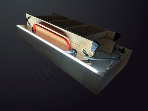 Чердачная лестница Oman Polar Led Glow Plus (с led подсветкой) 600*1200*2800 Чердачная лестница Oman Polar Led Glow Plus (с led подсветкой) 600*1200*2800