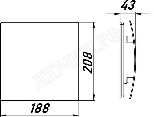 Вытяжной вентилятор Awenta System+, Silent, 125, KWS125H, PECB125M, Чёрный матовый, пластик Вытяжной вентилятор Awenta System+, Silent, 125, KWS125H, PECB125M, Чёрный матовый, пластик