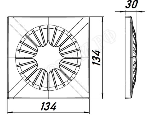 Панель для вентиляторов Awenta System+, Omega, POBI100, Белый, пластик Панель для вентиляторов Awenta System+, Omega, POBI100, Белый, пластик